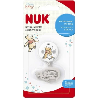 mmpara L'attache-sucette NUK Winnie l'Ourson est un accessoire pratique et mignon pour garder la sucette de bébé à portée de main.