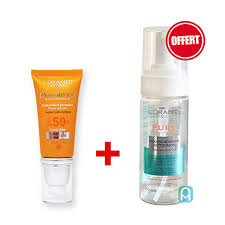 Pack L'Oramel écran solaire matifiant SPF50+