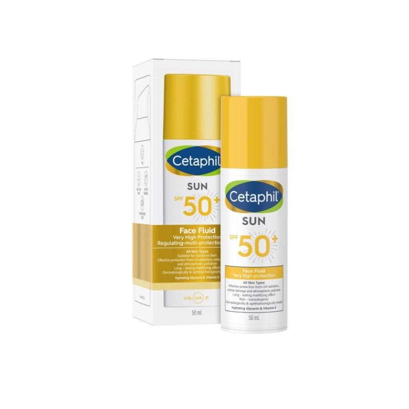 Cetaphil Sun SPF50+ Face Fluid Écran Solaire Tous Types de Peaux