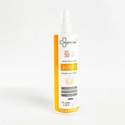 Bouteille INNOVADERM Huile Protection Cheveux SPF 50+ 250ml
