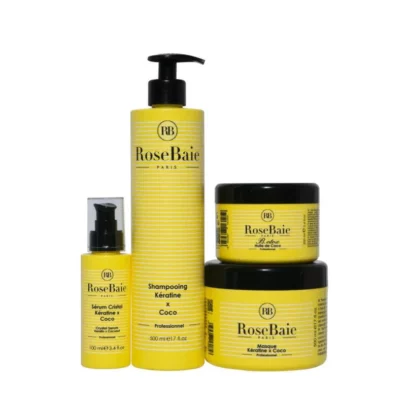 Ensemble de produits Rosebaie Kératine et Huile de Coco