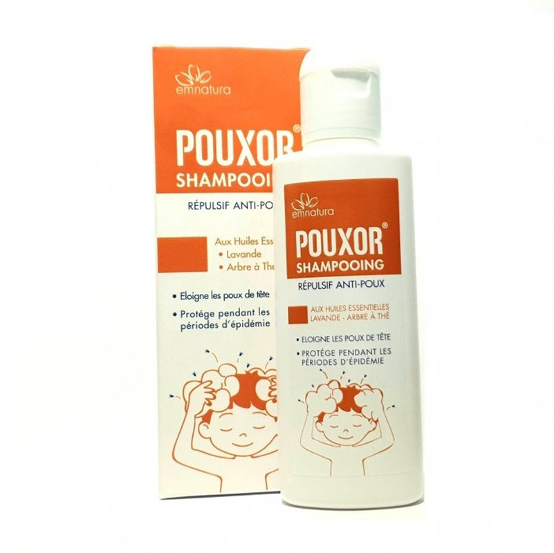 Flacon de shampoing Pouxor anti poux 120ml