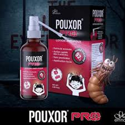 Flacon spray de lotion Pouxor Pro anti-poux