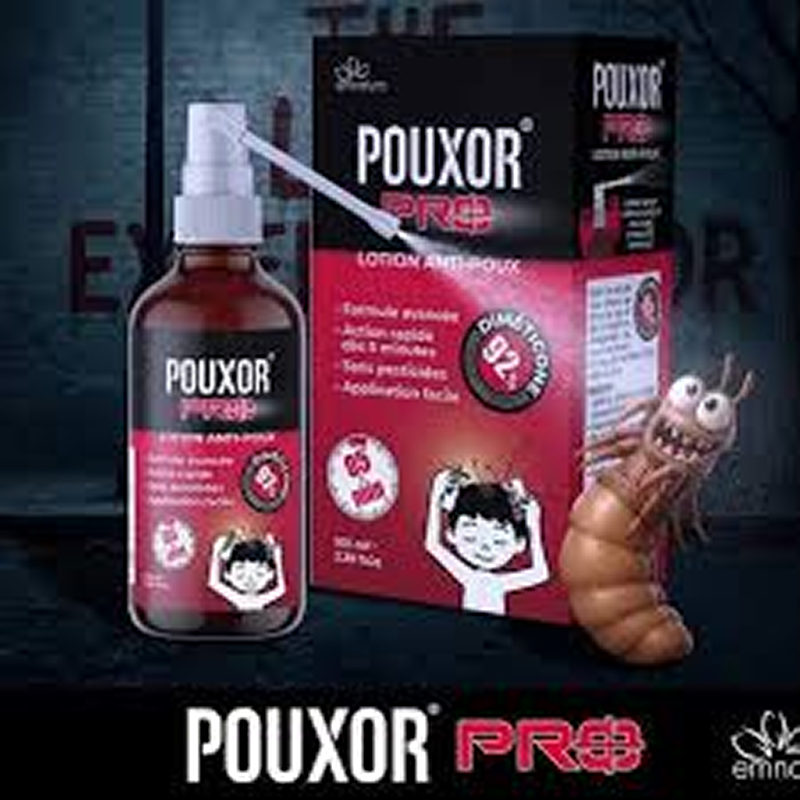 Flacon spray de lotion Pouxor Pro anti-poux