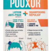Boîte du kit Pouxor avec lotion et shampoing répulsif