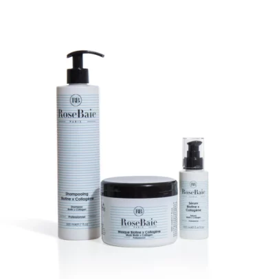 Gamme de soins capillaires RoseBaie Biotine et Collagène
